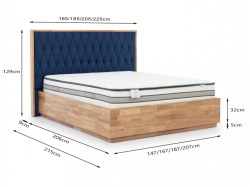 Dřevěná elegantní postel MOLE (5/5)