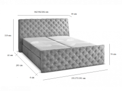 Elegantní čalouněná postel MADRID (2/10)