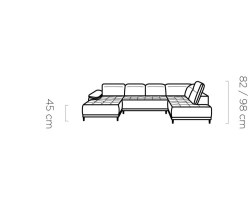 Elegantní sedací souprava BENJAMIN XL (3/4)