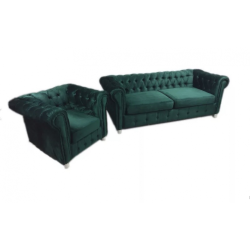 Glam sedací souprava MYSTERIOSA EMERALD (1/3)
