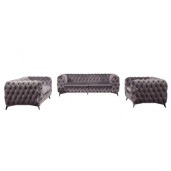 Glamour sedací souprava LUXURIOSA ICY VIOLET (4/4)