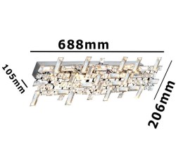 Krystalová nástěnná lampa L (5/5)