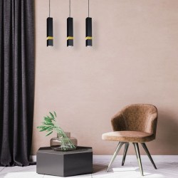 Stylové závěsné osvětlení CANDLES BLACK (3/6)
