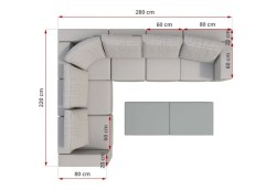 Zahradní sestava XL WILLA GREY (8/13)