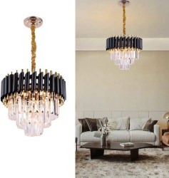 Závěsný lustr LUXURY BLACK (4/8)