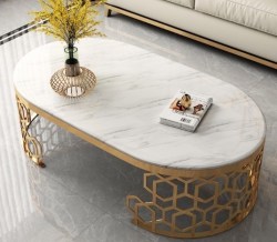 Glam konferenční stůl HONEY GOLD (1/3)